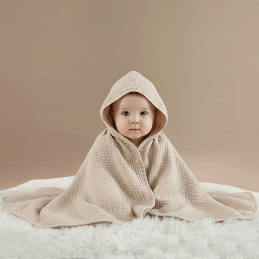 Cape de Bain Coton : Douceur Incomparable pour Bébé, Confort Optimal
