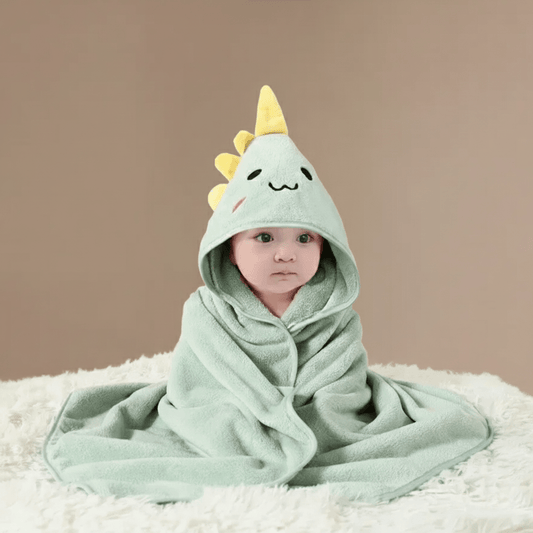 Cape de Bain Dinosaure : Douceur et Protection pour Bébé Inégalées