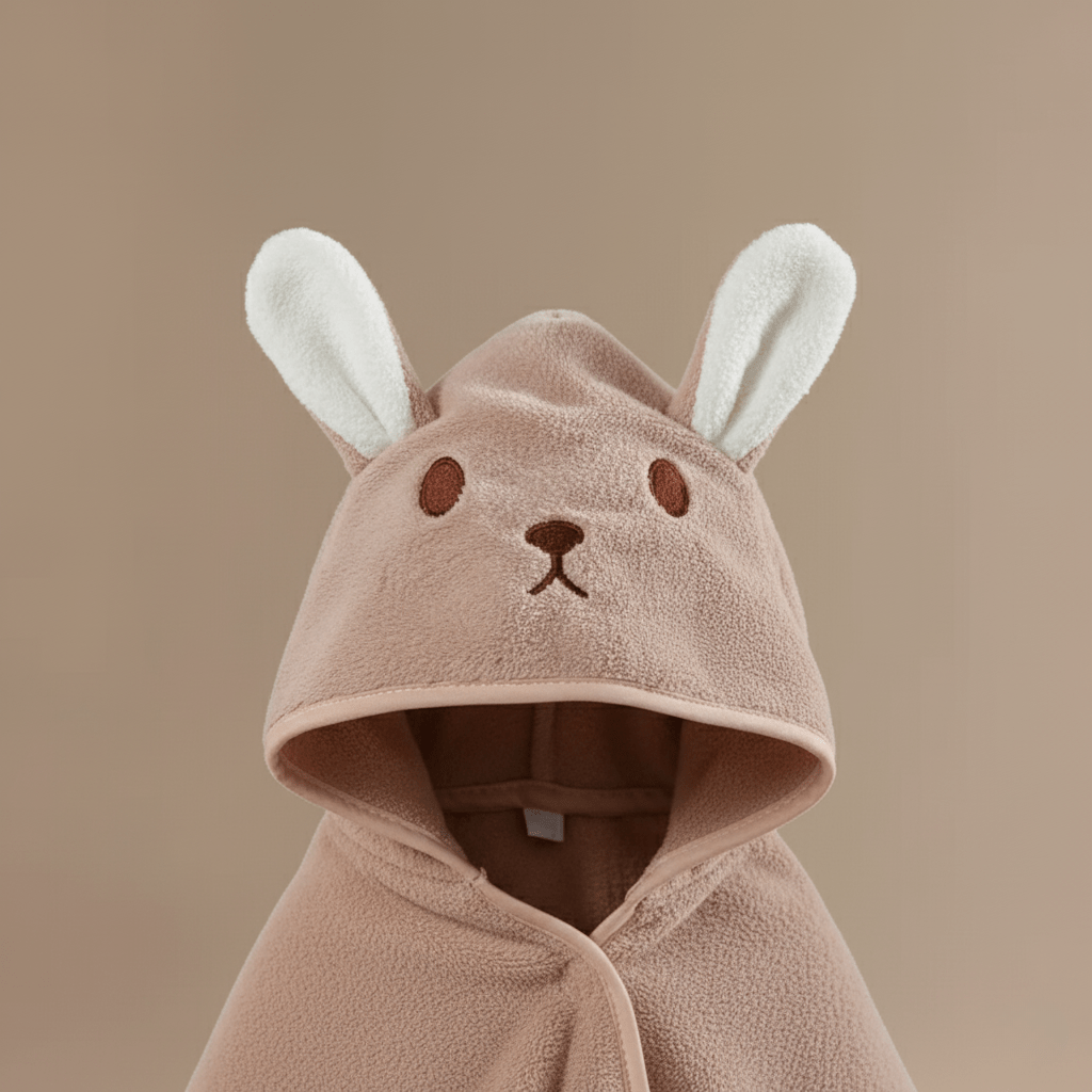 Cape de Bain Lapin : Douceur et Protection pour Bébé Inégalées