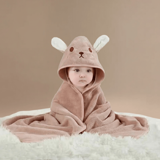 Cape de Bain Lapin : Douceur et Protection pour Bébé Inégalées