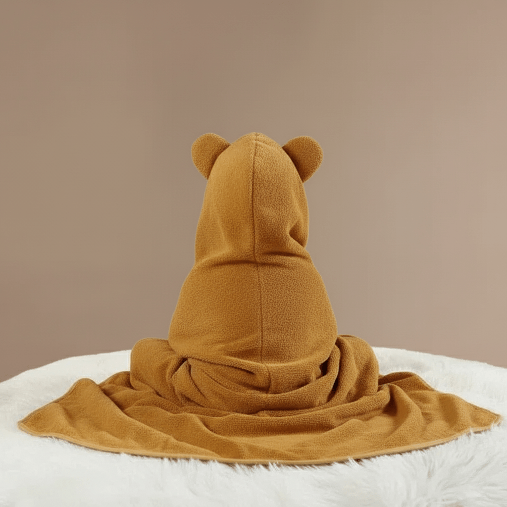 Cape de Bain Lion : Douceur et Protection pour Bébé Inégalées
