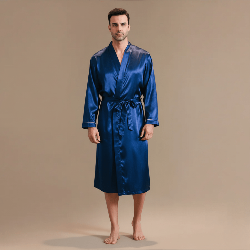 Peignoir Chic Satin Homme – Élégance et Confort Irrésistibles