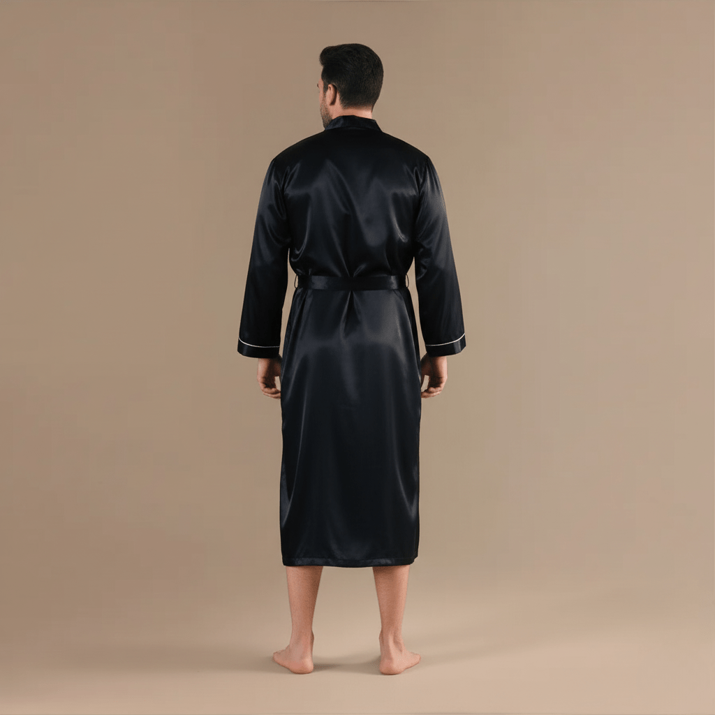Peignoir Chic Satin Homme – Élégance et Confort Irrésistibles