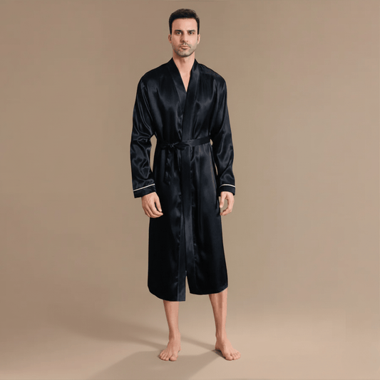 Peignoir Chic Satin Homme – Élégance et Confort Irrésistibles
