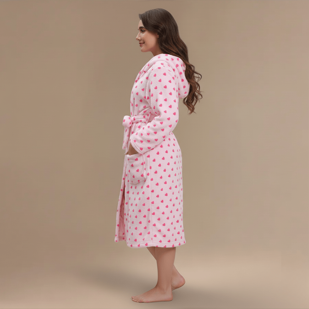 Peignoir Coeur – Sublimez Votre Élégance avec un Charme Unique
