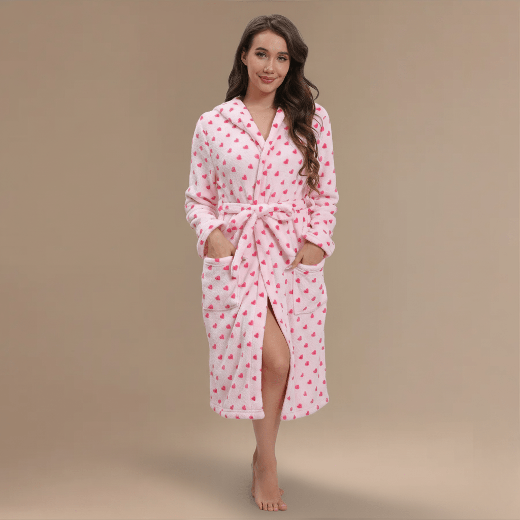Peignoir Coeur – Sublimez Votre Élégance avec un Charme Unique