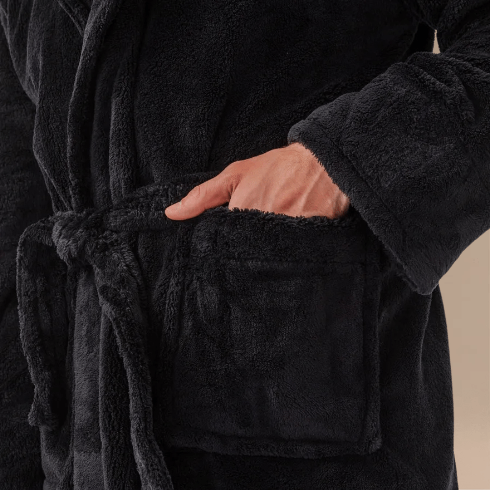 Peignoir Court Homme Polaire – Confort Ultime & Style Inégalé