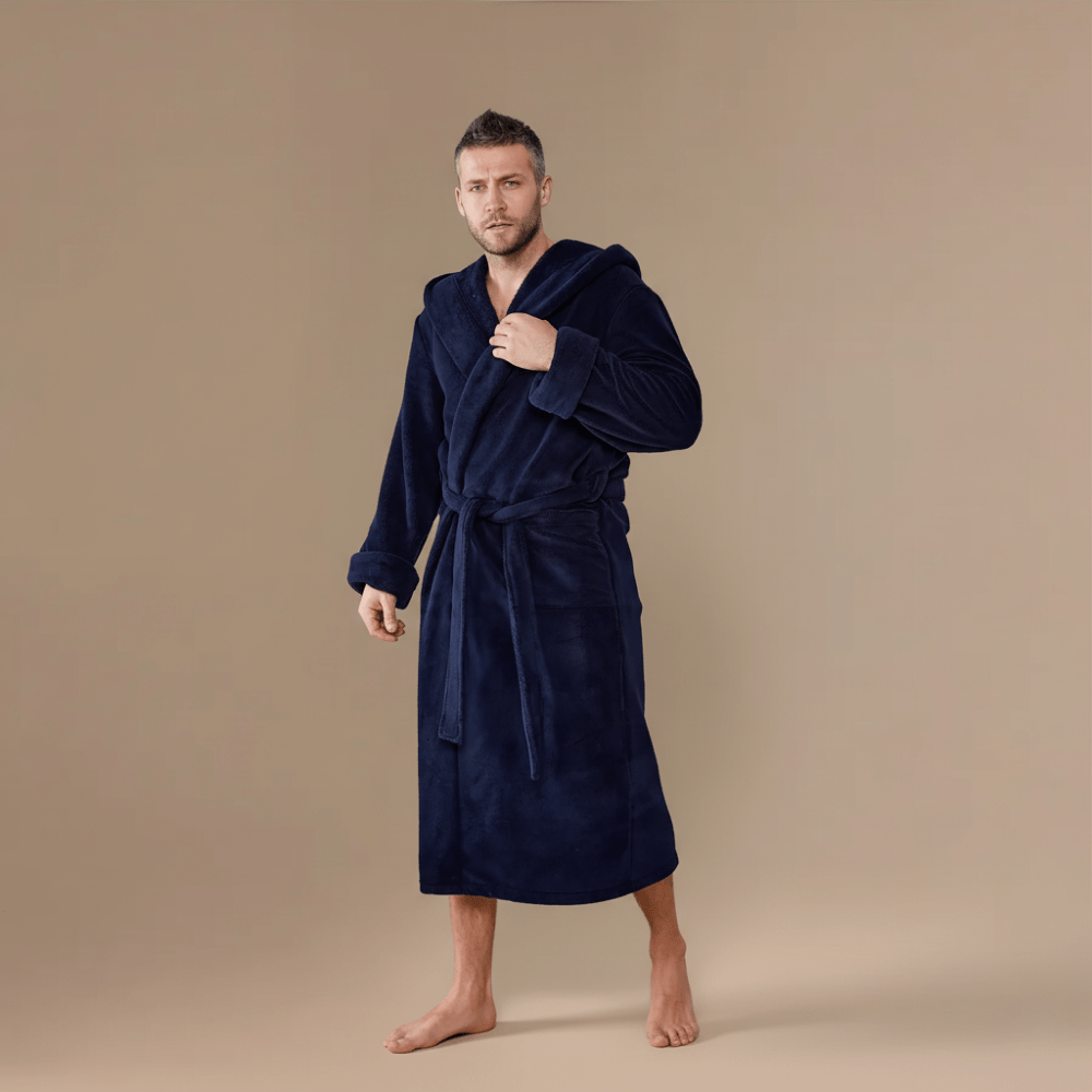 Peignoir Court Homme Polaire – Confort Ultime & Style Inégalé