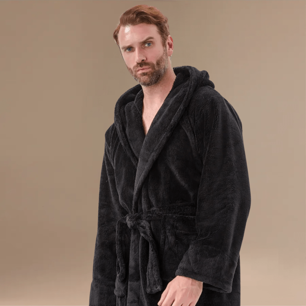 Peignoir Court Homme Polaire – Confort Ultime & Style Inégalé