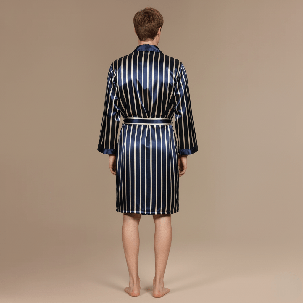 Peignoir Court Homme Satin – Élégance et confort pour séduire