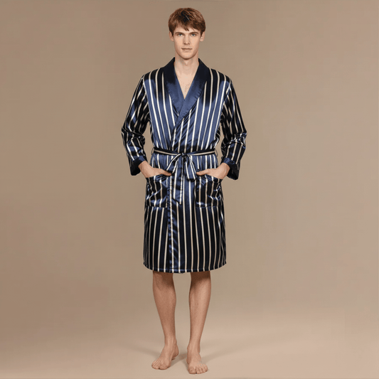 Peignoir Court Homme Satin – Élégance et confort pour séduire