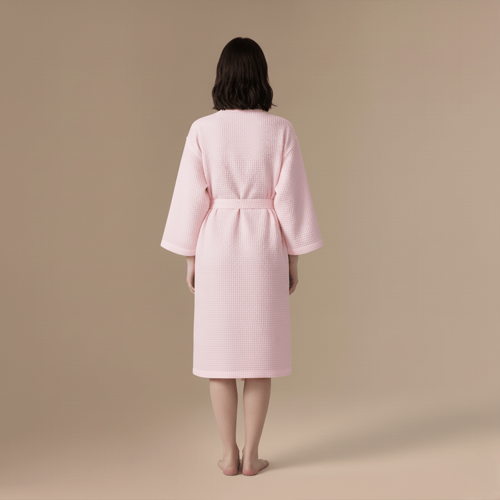 Peignoir Femme Coton Gaufré – Élégance Confort et Douceur Inégalée