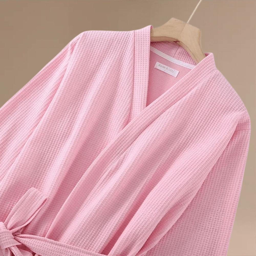 Peignoir Femme Coton Gaufré – Élégance Confort et Douceur Inégalée