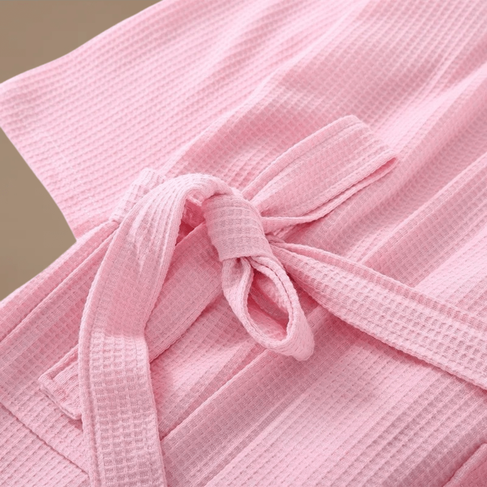 Peignoir Femme Coton Gaufré – Élégance Confort et Douceur Inégalée