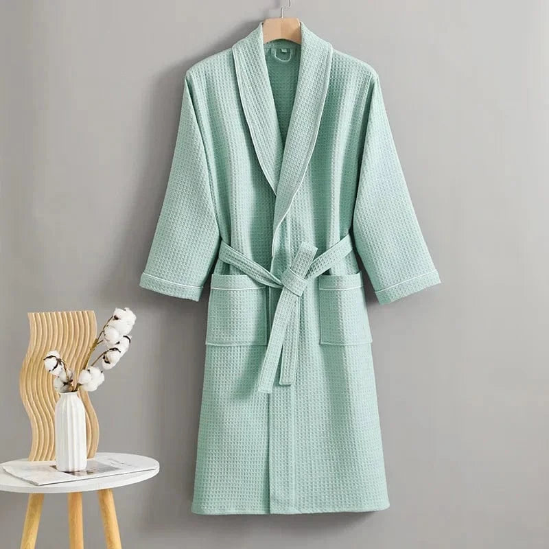 Peignoir Femme Coton Nid d’Abeille – Confort et Élégance Sublimes