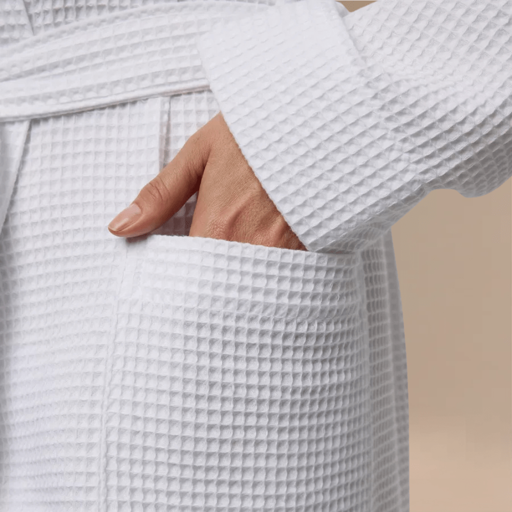 Peignoir femme nid d’abeille léger – Élégance et confort irrésistibles