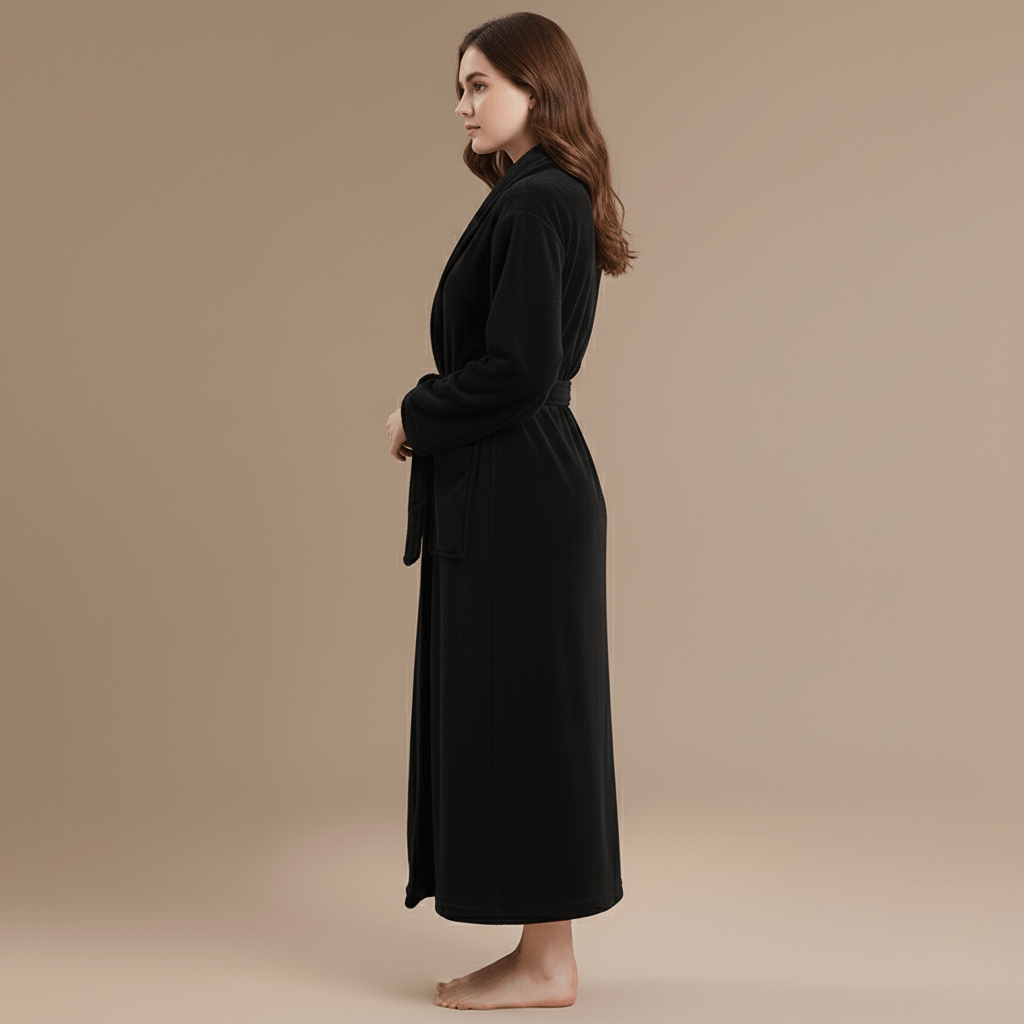 Peignoir Femme Noir - Élégance et Confort, Craquez Dès Maintenant