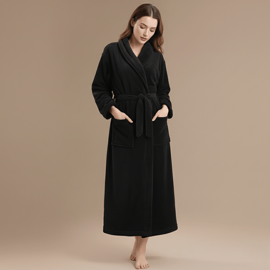 Peignoir Femme Noir - Élégance et Confort, Craquez Dès Maintenant