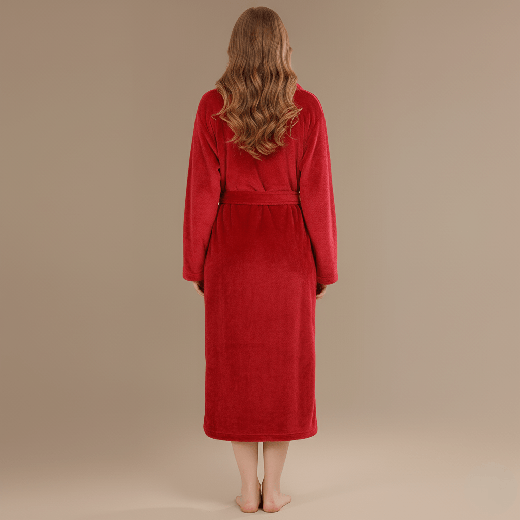 Peignoir Femme Rouge - Élégance et Confort, Craquez Dès Maintenant