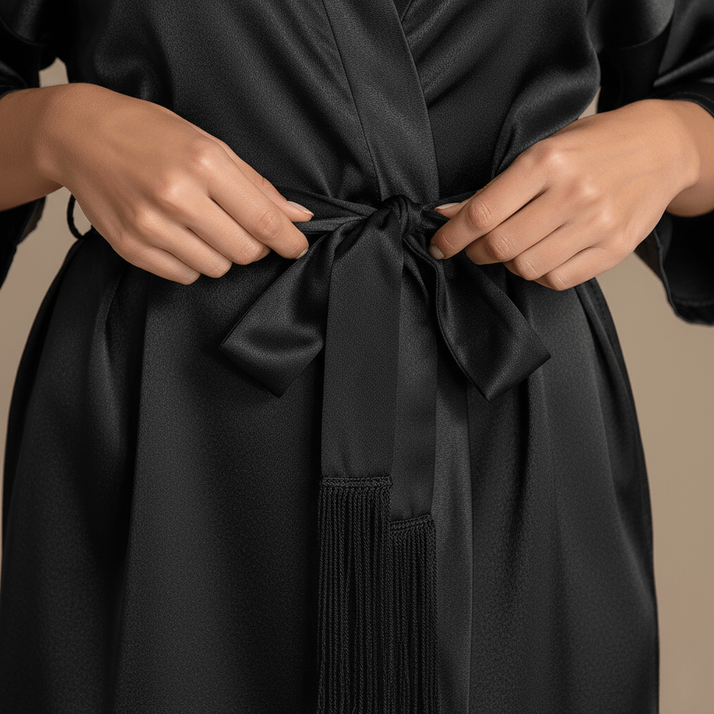 Peignoir femme satin court – Élégance & confort irrésistible