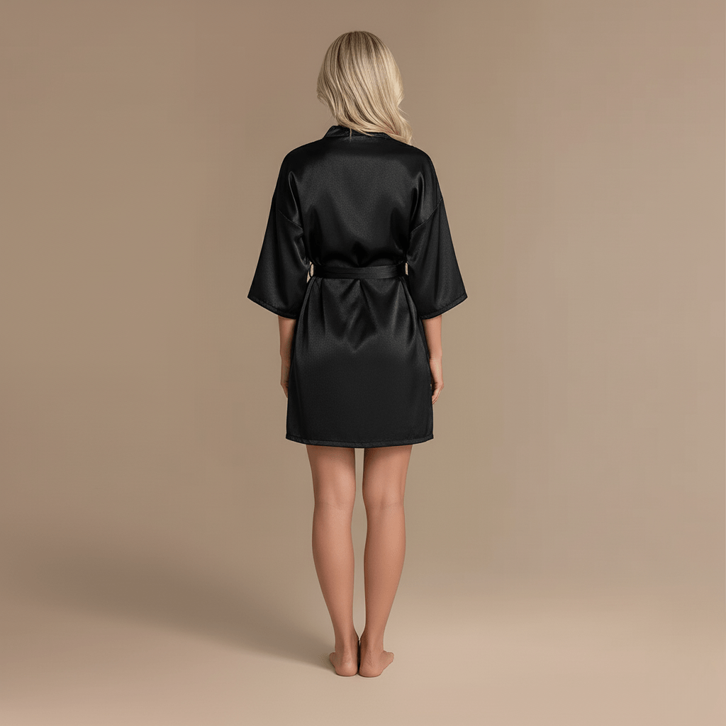 Peignoir femme satin court – Élégance & confort irrésistible