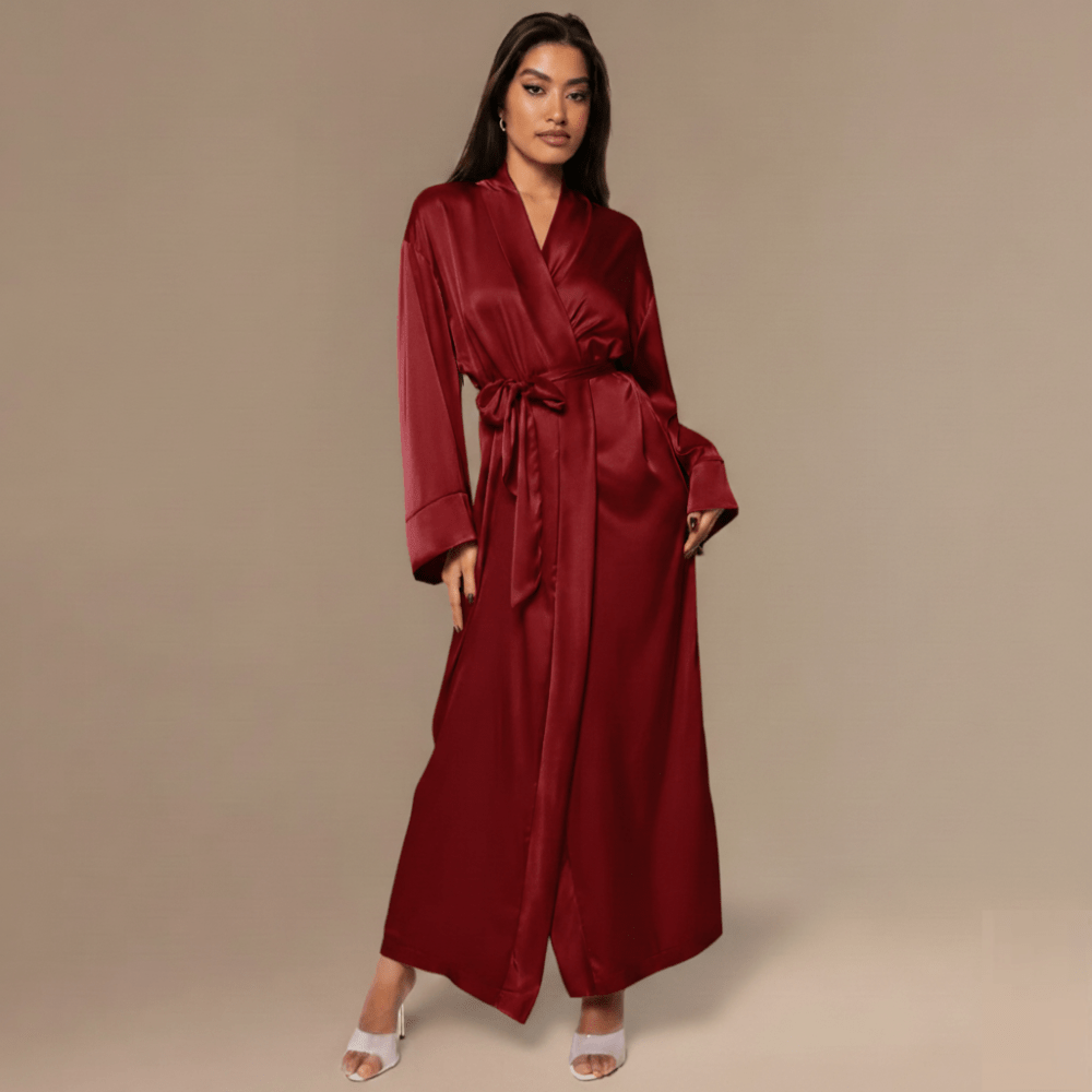 Peignoir femme satin long – Élégance et confort irrésistibles