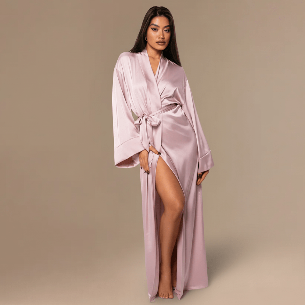 Peignoir femme satin long – Élégance et confort irrésistibles