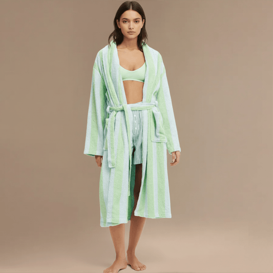 Peignoir Femme Vert – Confort ultime et élégance douce
