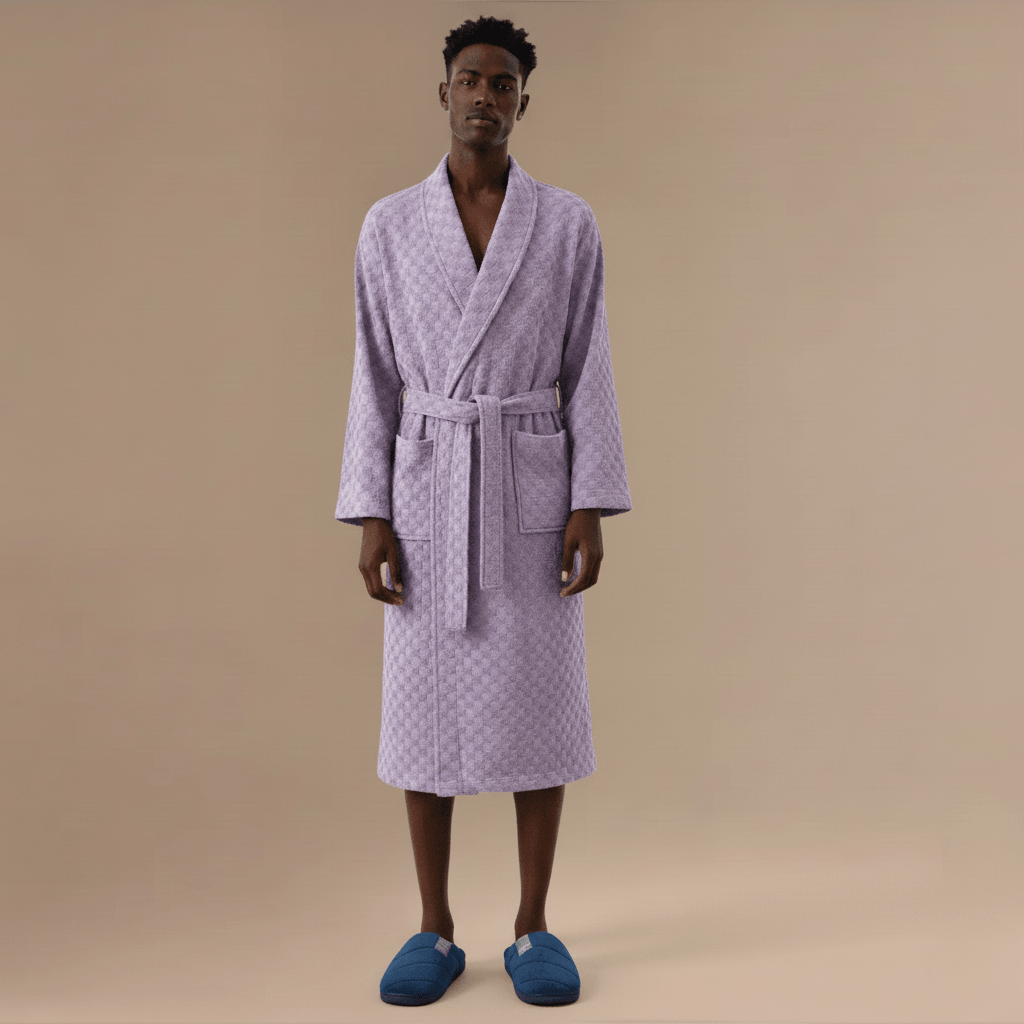 Peignoir Homme Coton Éponge – Confort Ultime et Style Élégant