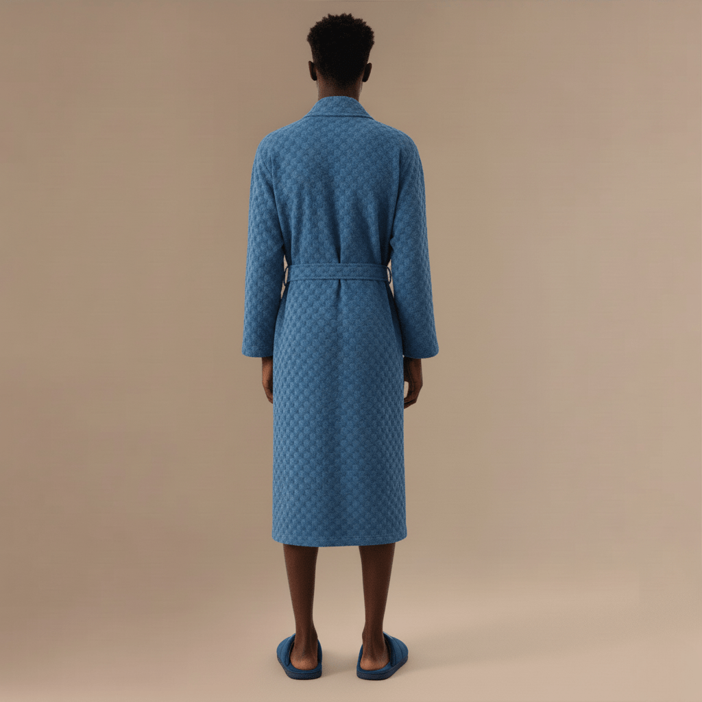 Peignoir Homme Coton Éponge – Confort Ultime et Style Élégant