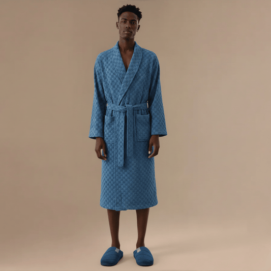 Peignoir Homme Coton Éponge – Confort Ultime et Style Élégant