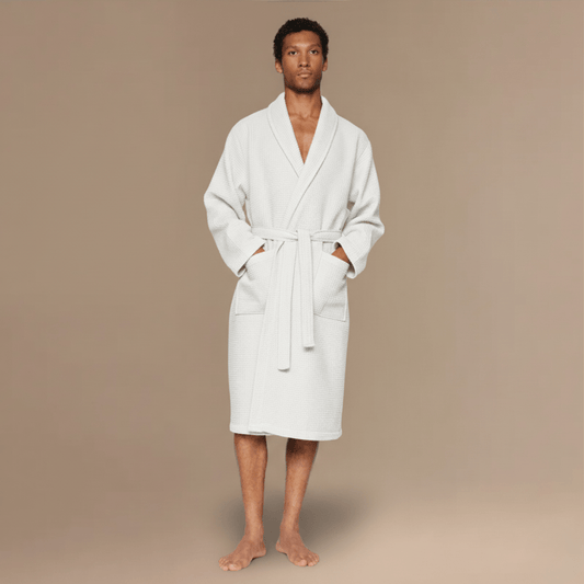 Peignoir Homme Nid d'Abeille – Confort Luxe et Élégance Inégalée