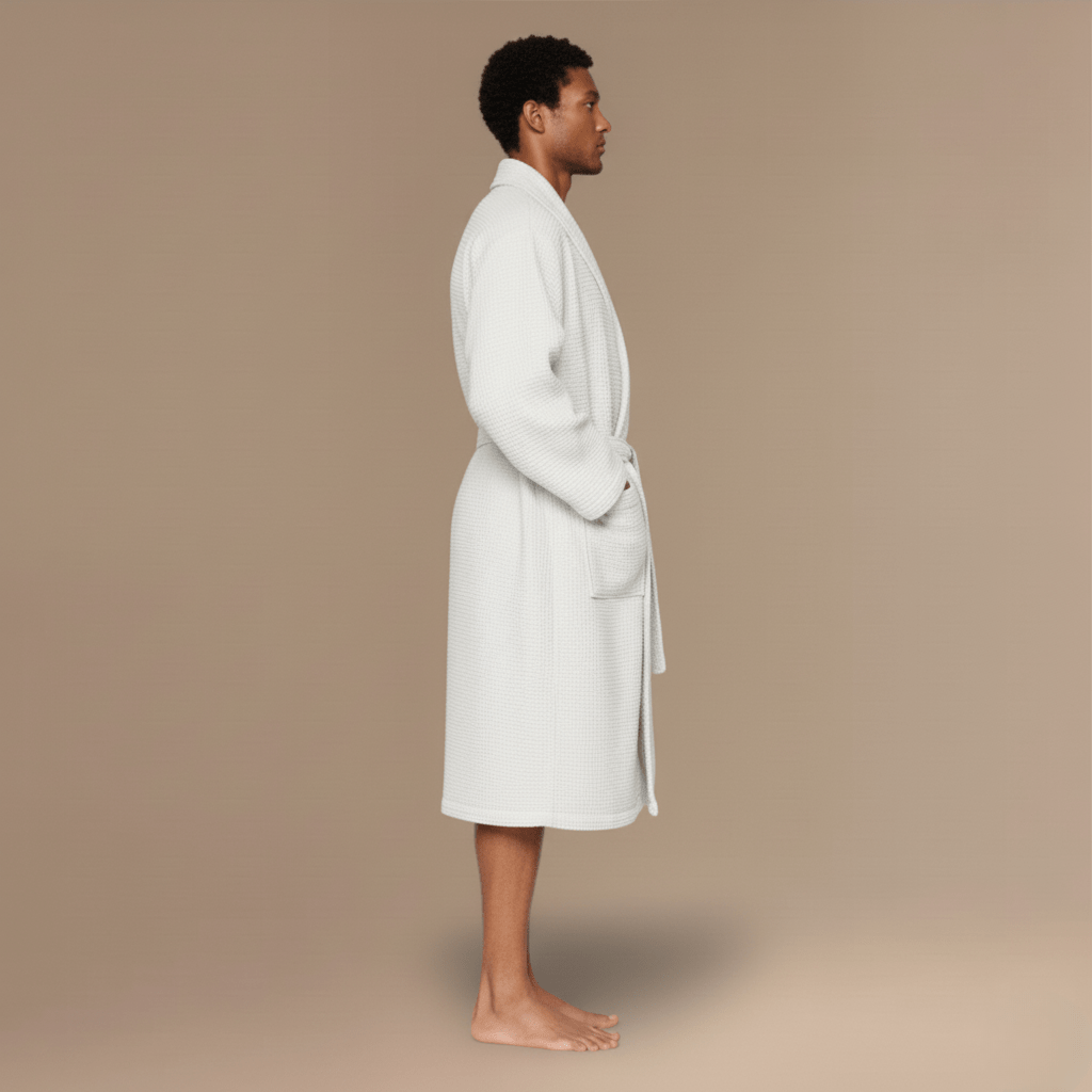 Peignoir Homme Nid d'Abeille – Confort Luxe et Élégance Inégalée