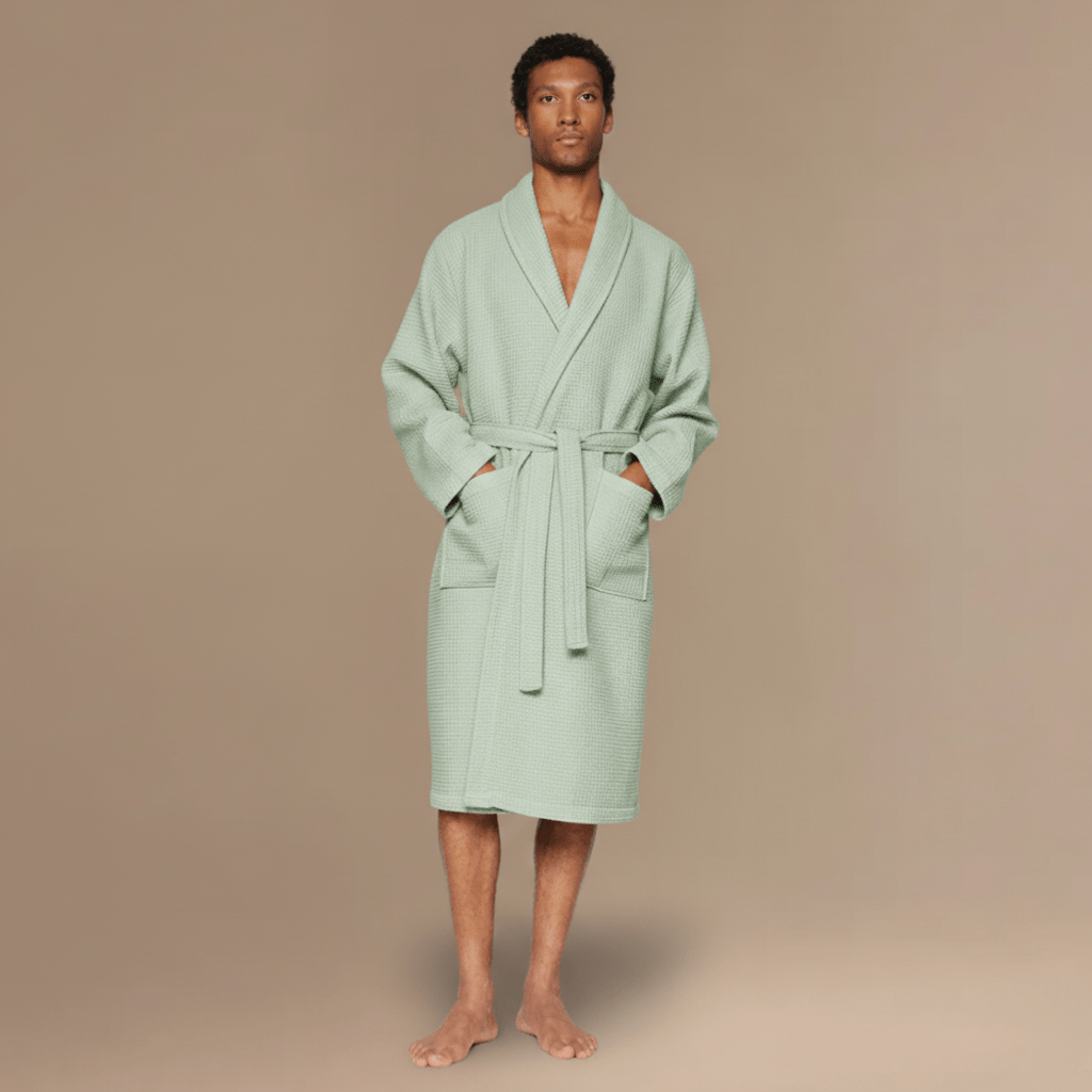 Peignoir Homme Nid d'Abeille – Confort Luxe et Élégance Inégalée