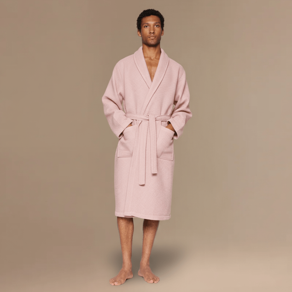 Peignoir Homme Nid d'Abeille – Confort Luxe et Élégance Inégalée