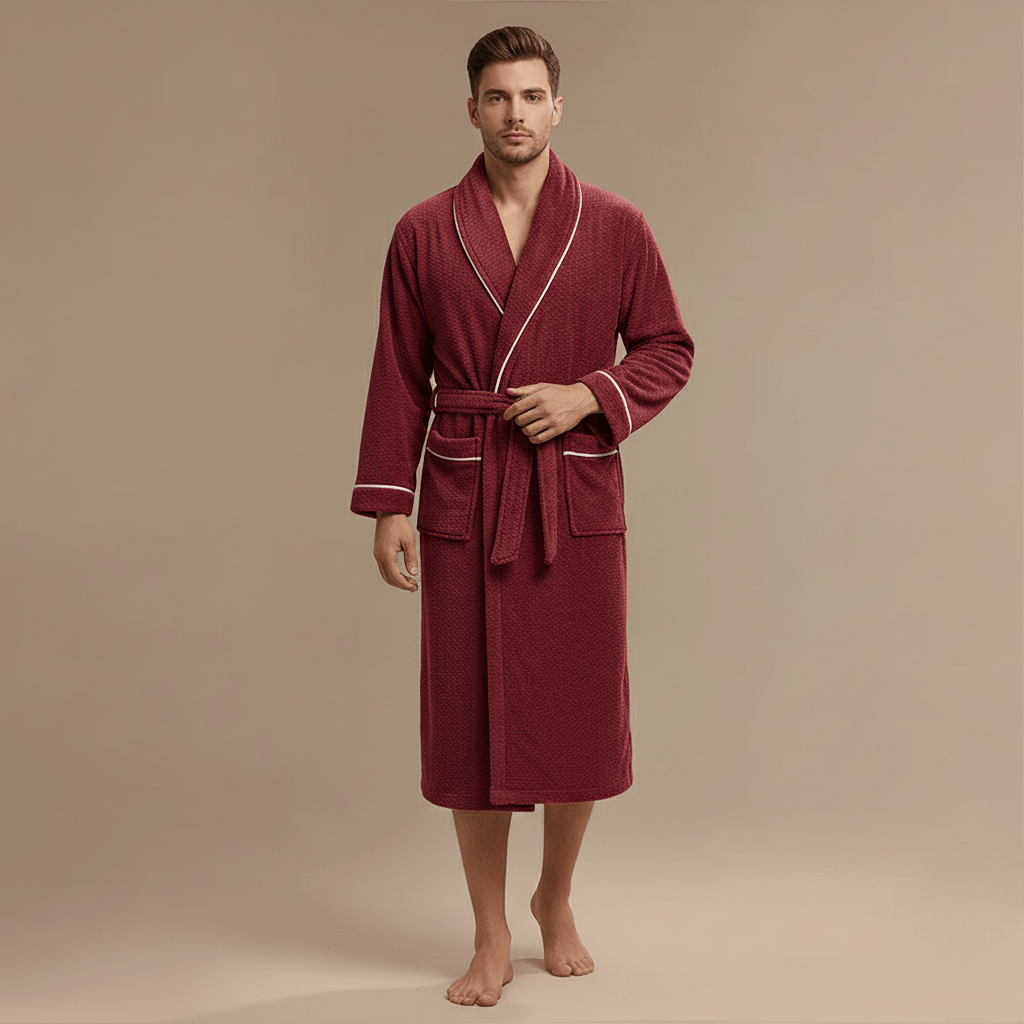 Peignoir Homme Polaire Luxe – Chaleur moelleuse & style