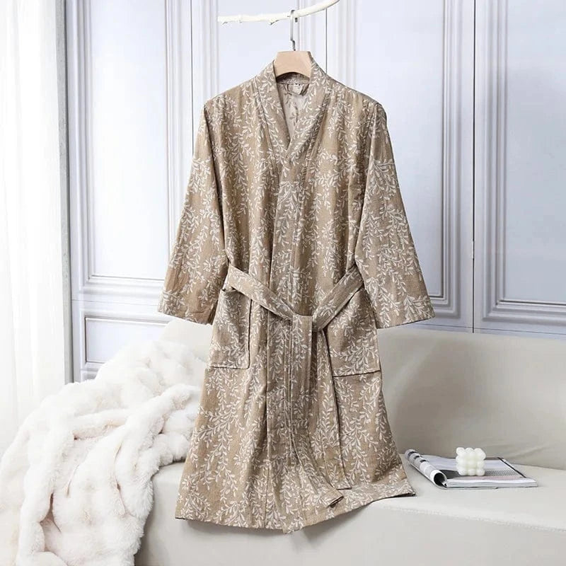 Peignoir Kimono Coton Femme – Élégance et Confort Inégalés
