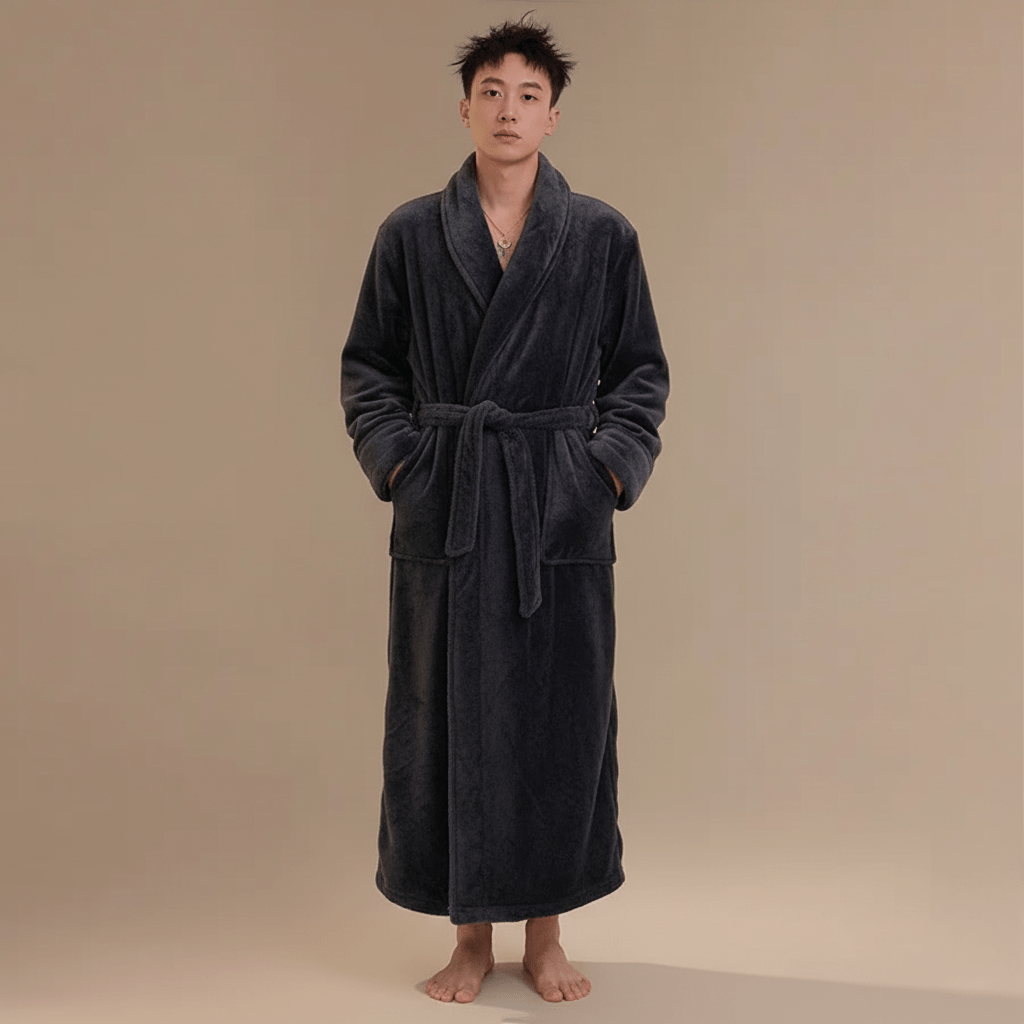 Peignoir Long Homme – Élégance & Confort pour un Style Inoubliable