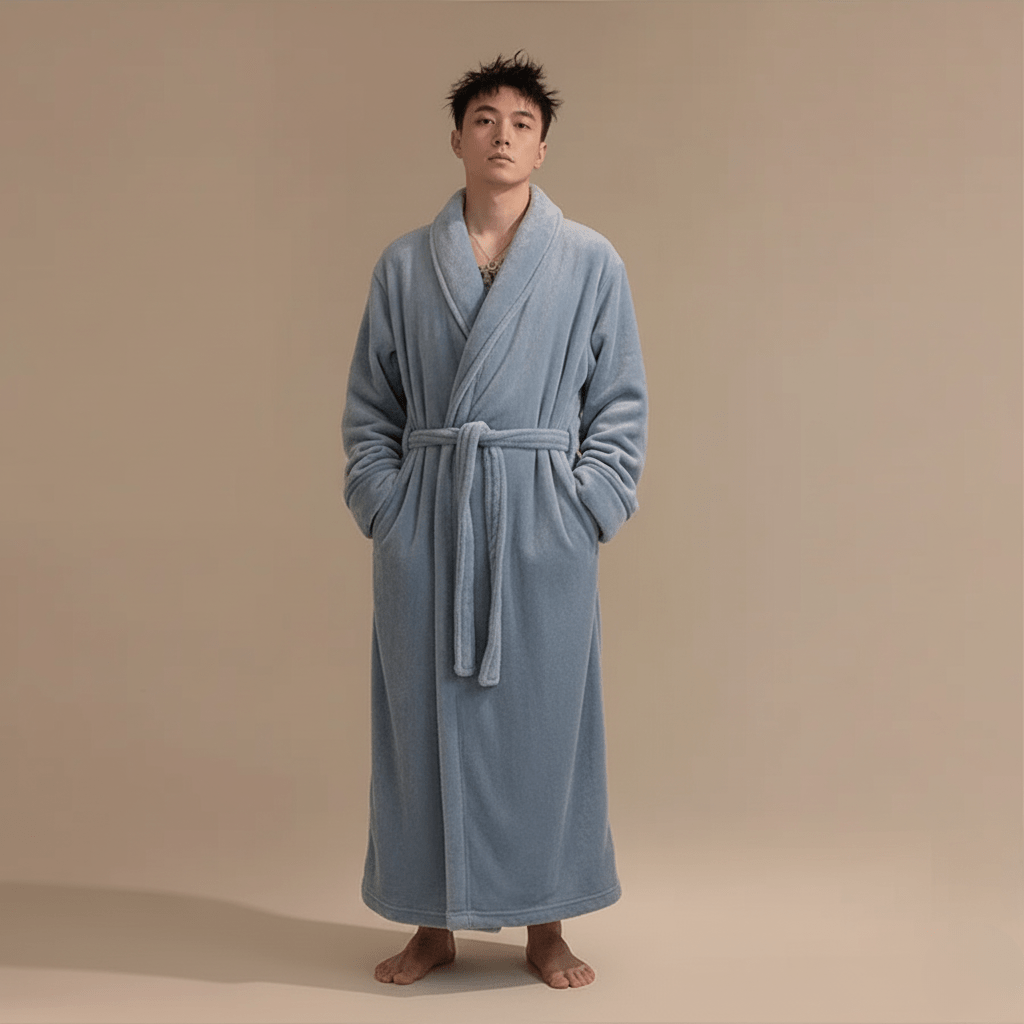 Peignoir Long Homme – Élégance & Confort pour un Style Inoubliable