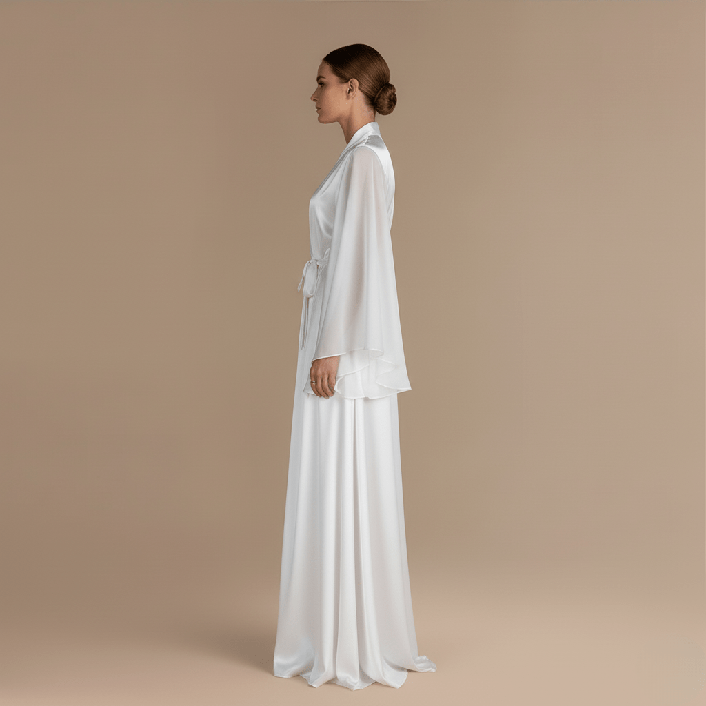 Peignoir Long Satin Femme – Élégance Sublime pour vos Moments Intimes