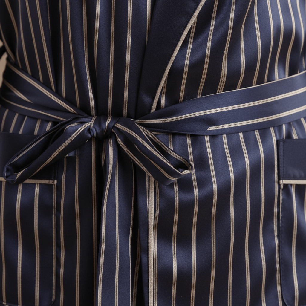 Peignoir Rayé Satin homme – Élégance et Confort Inégalés à Découvrir