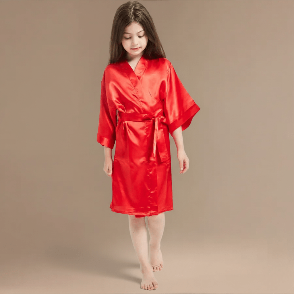 Peignoir Satin Fille – Élégance Douce et Confort Irrésistible