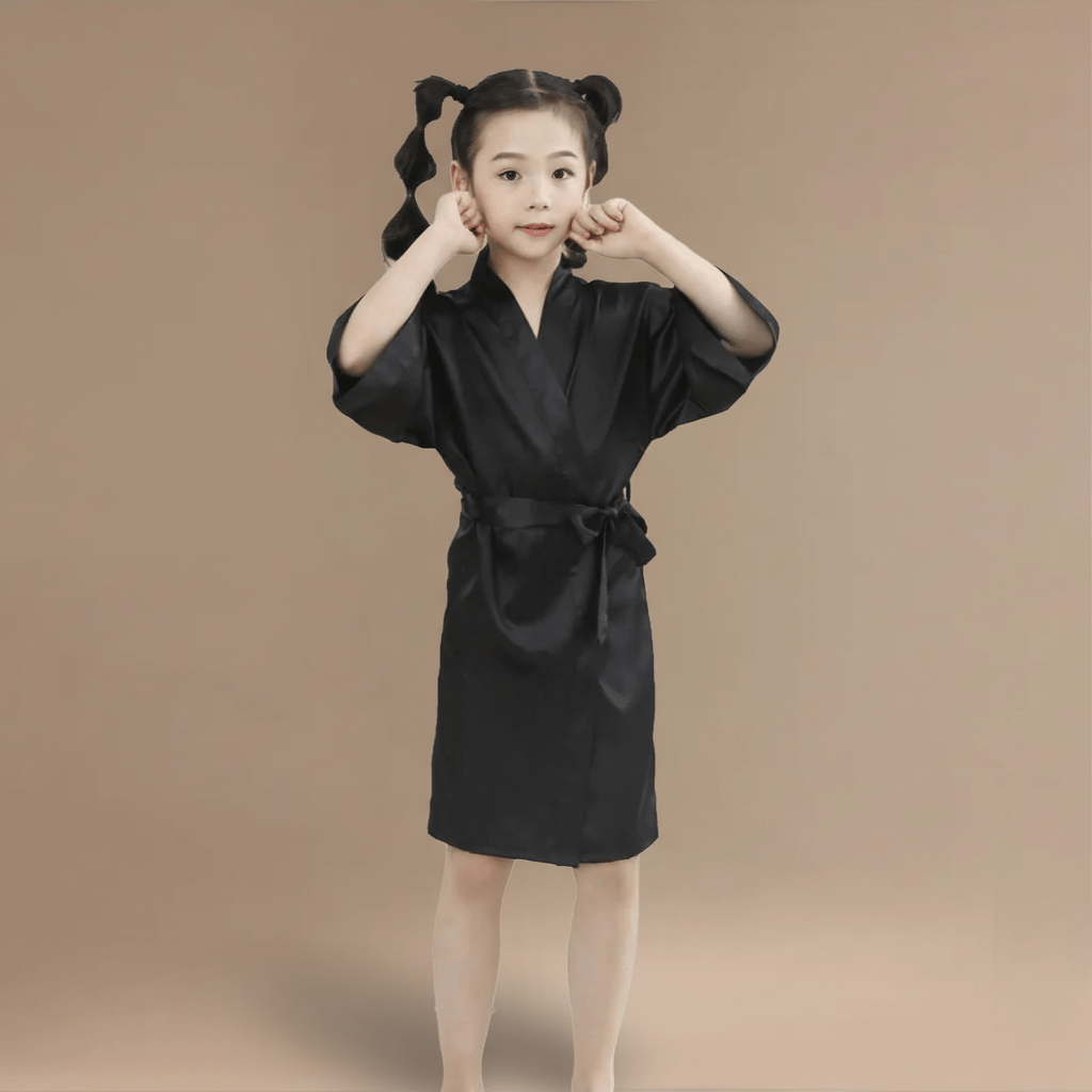 Peignoir Satin Fille – Élégance Douce et Confort Irrésistible