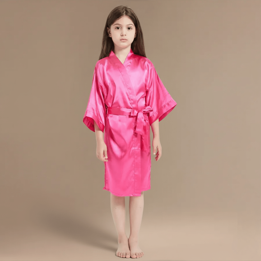 Peignoir Satin Fille – Élégance Douce et Confort Irrésistible