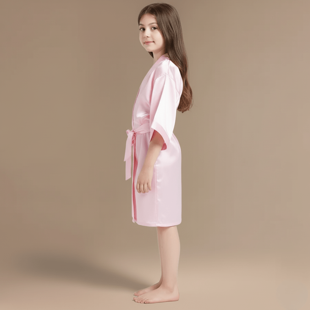 Peignoir Satin Fille – Élégance Douce et Confort Irrésistible