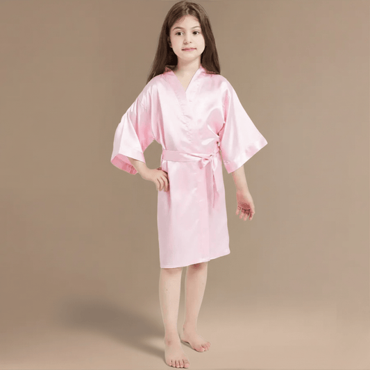 Peignoir Satin Fille – Élégance Douce et Confort Irrésistible
