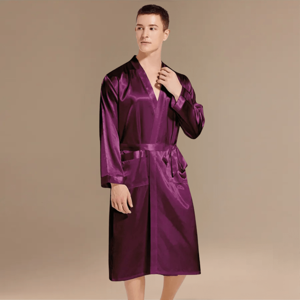 Peignoir Satin Homme – Élégance et Confort Inégalés à Découvrir