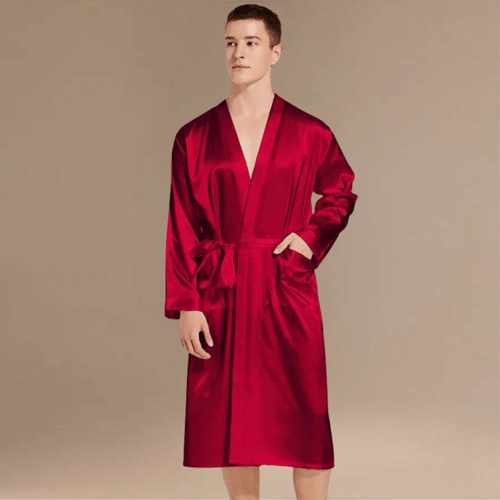 Peignoir Satin Homme – Élégance et Confort Inégalés à Découvrir