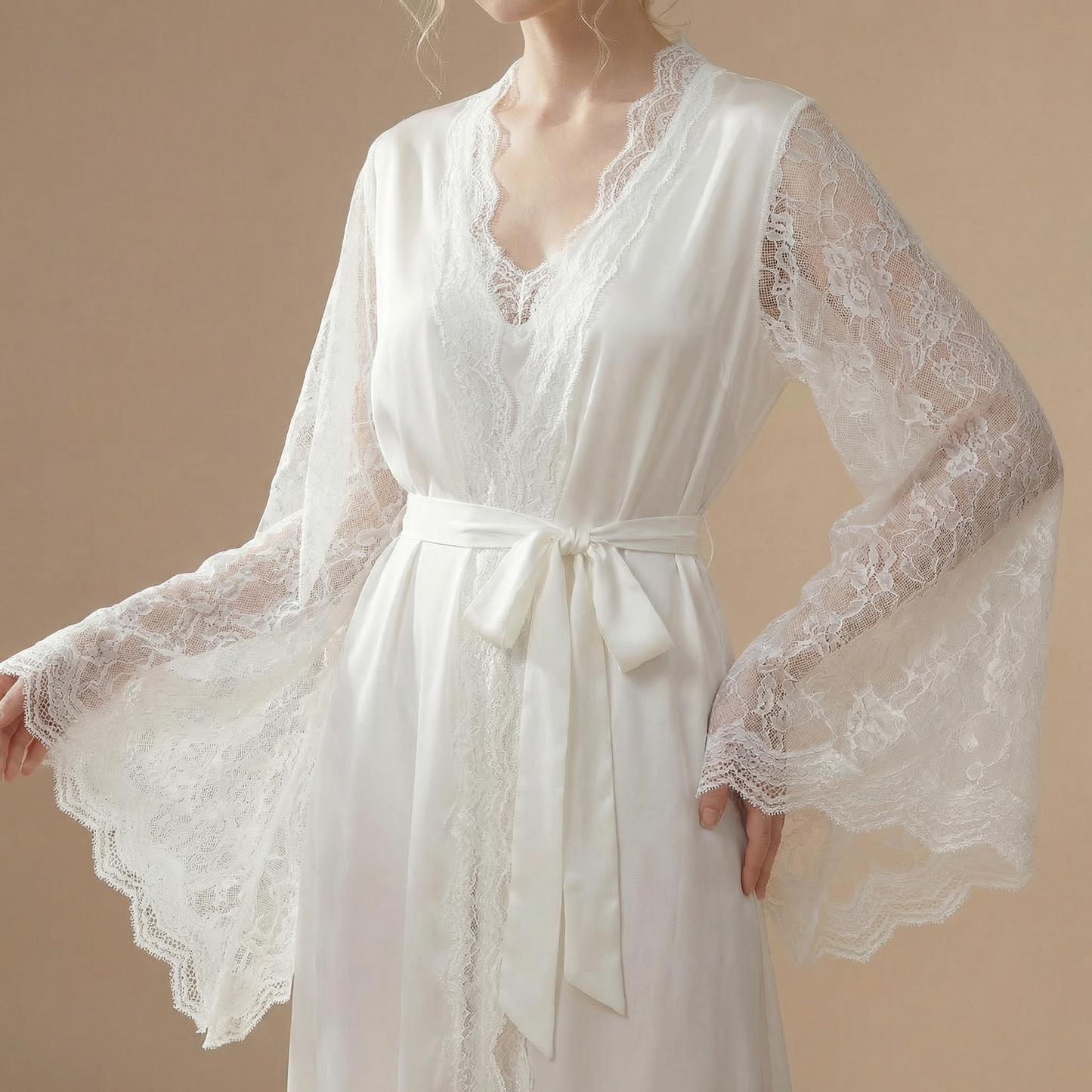 Peignoir Mariée Dentelle