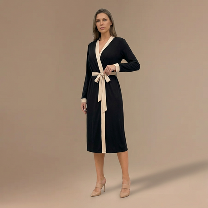 Peignoir Noir Femme Long